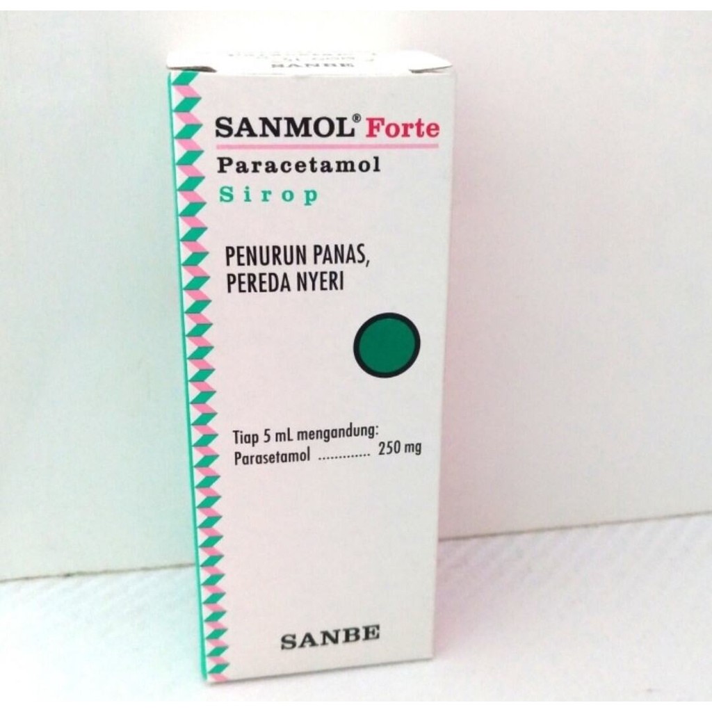 Jual Sanmol Forte sirup syrup 60 ml paracetamol obat penurun panas dan ...