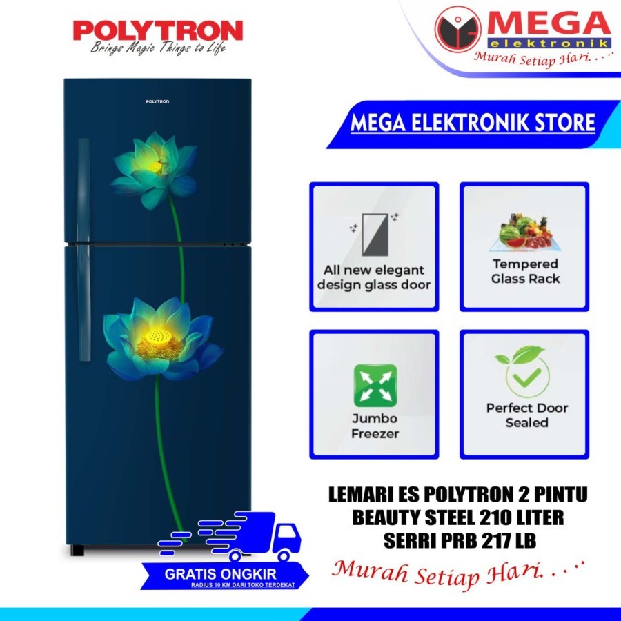 Jual LEMARI ES POLYTRON PRB-217 / PRB 217 / PRB217 KULKAS 2 PINTU MURAH ...
