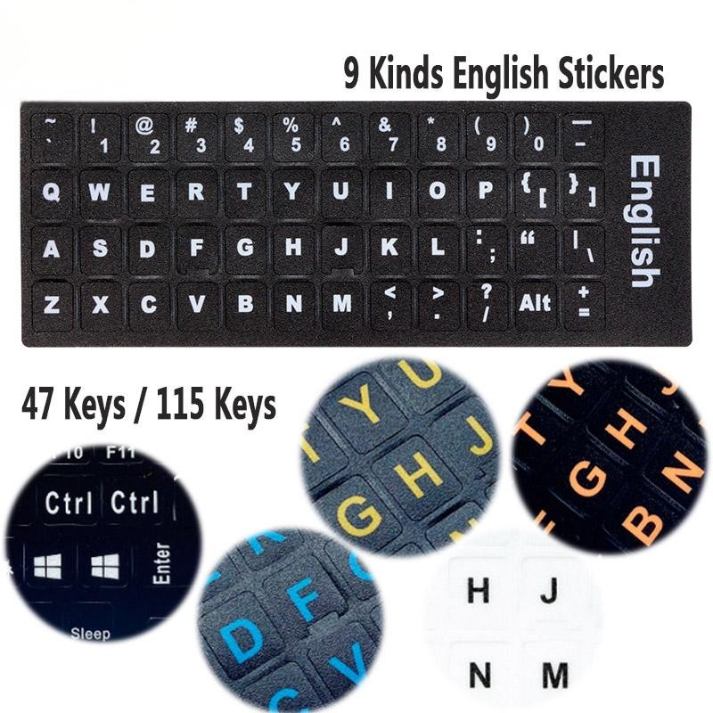 Jual Sticker English Layout Stiker Keyboard Komputer Laptop Inggris PVC