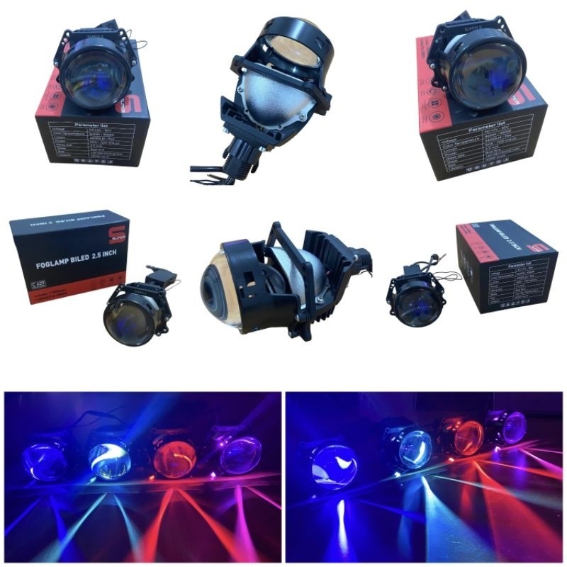 Jual Lampu Led Biled ASLI 2.5 Inch Prims Blue Lens Devil Light Super S ...