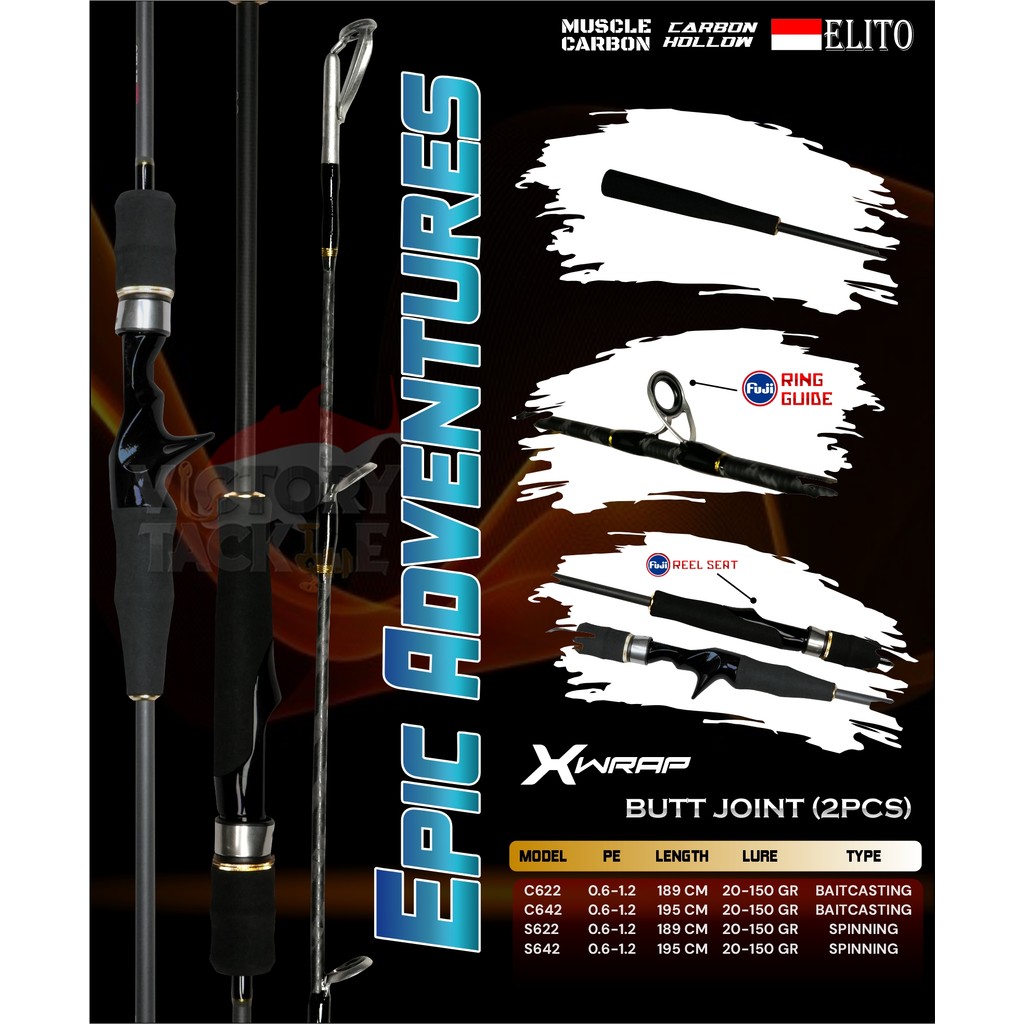 Jual ELITO EPIC ADVENTURE FOR JIGGING PE 0.6 - 1.2 JORAN PANCING MICRO ...