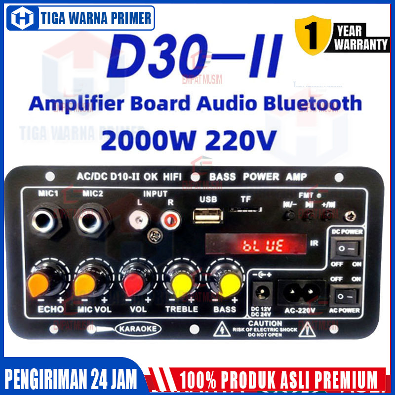 D10/D10ll/D30ll 10000W Digital Amplifier Board 8-12 Inci Bluetooth Amplifiers HIFI BASS Speaker AC 220V 12V 24V Penguat Bluetooth Digital Penguat Suara Stereo Papan Subwoofer Dual Mendukung USB TF Remote Control HIFI Penguat Daya Amplifier 400W Audio