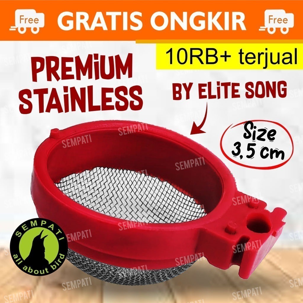 Jual SEMPATI Cepuk Pleci Ciblek Cepuk Kroto Stainless Ukuran Kecil Wadah  Pakan Kroto Voer Ulat Jangkrik Pur Pakan Burung Pleci Dll | Shopee Indonesia