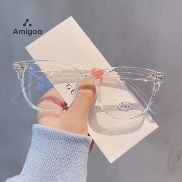 Kacamata Anti Cahaya Biru Transparent Frame Kacamata Optik Anti Radiasi Komputer Wanita