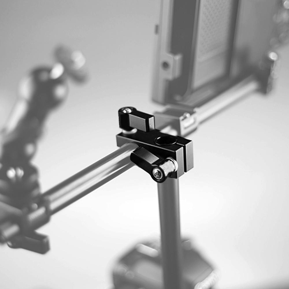 Jual NICEYRIG Double Rod Clamp 15mm 90 Degrees Vertically Rail ...