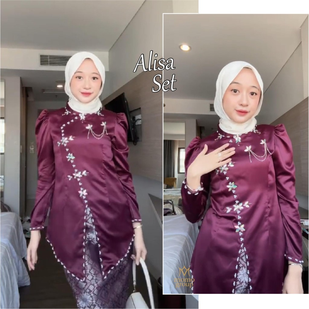 Jual ALISA ROK SONGKET one set satu setel kurung melayu rok songket ...