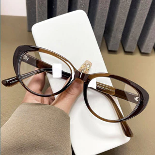 Viendo Kacamata Photocromic Minus Wanita Cat Eye Frame Silinder Anti Radiasi Blueray Kaca Mata