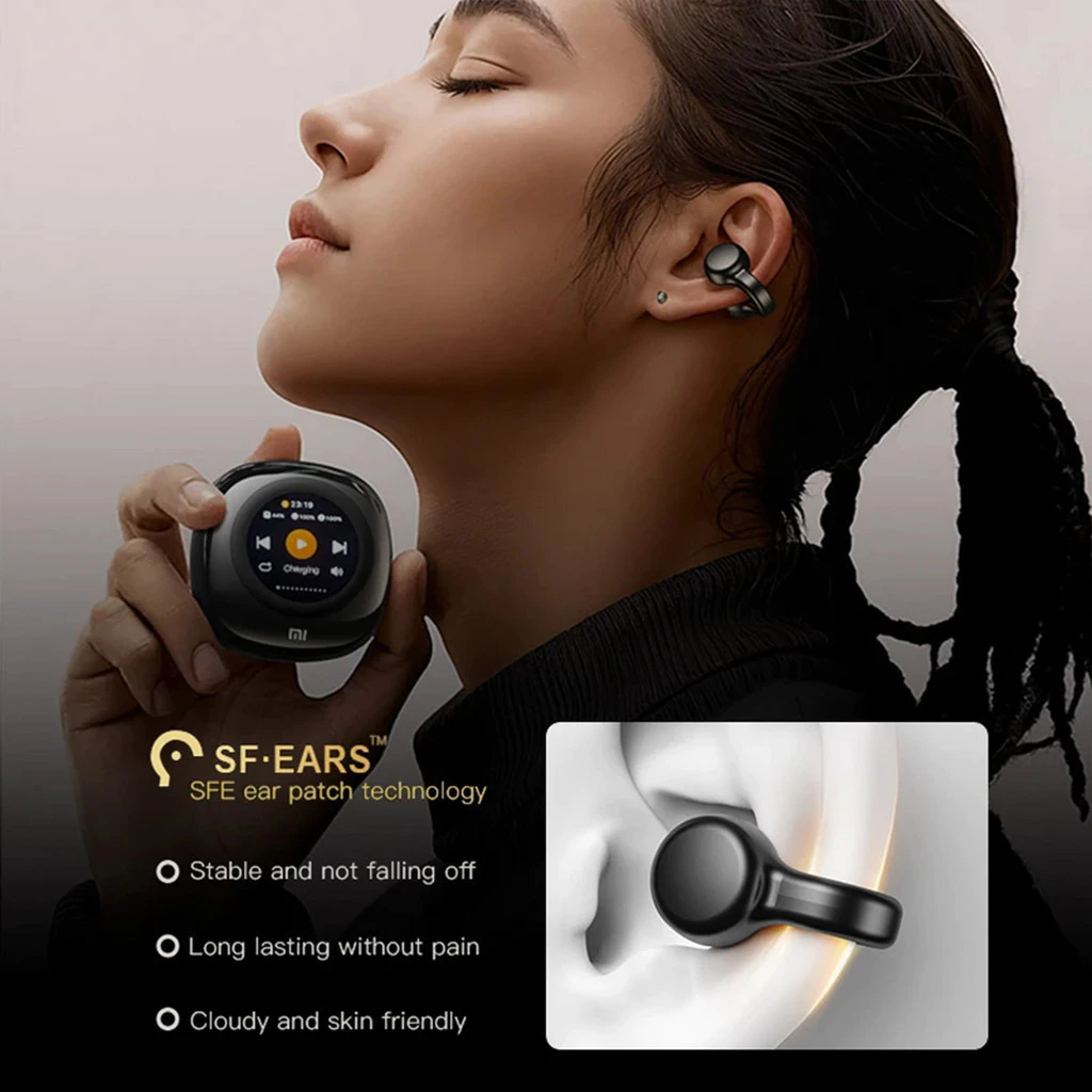 KiiP Wireless OWS DTH8 Smart Headset Bluetooth Earphone TWS Digital Display SD Card