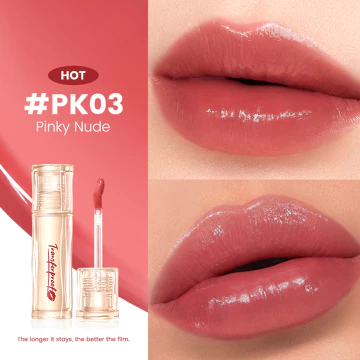FOCALLURE TransferproofHero Transferproof Glazed Shine Plump Lip Tint Lip Glaze Shine Glazelock