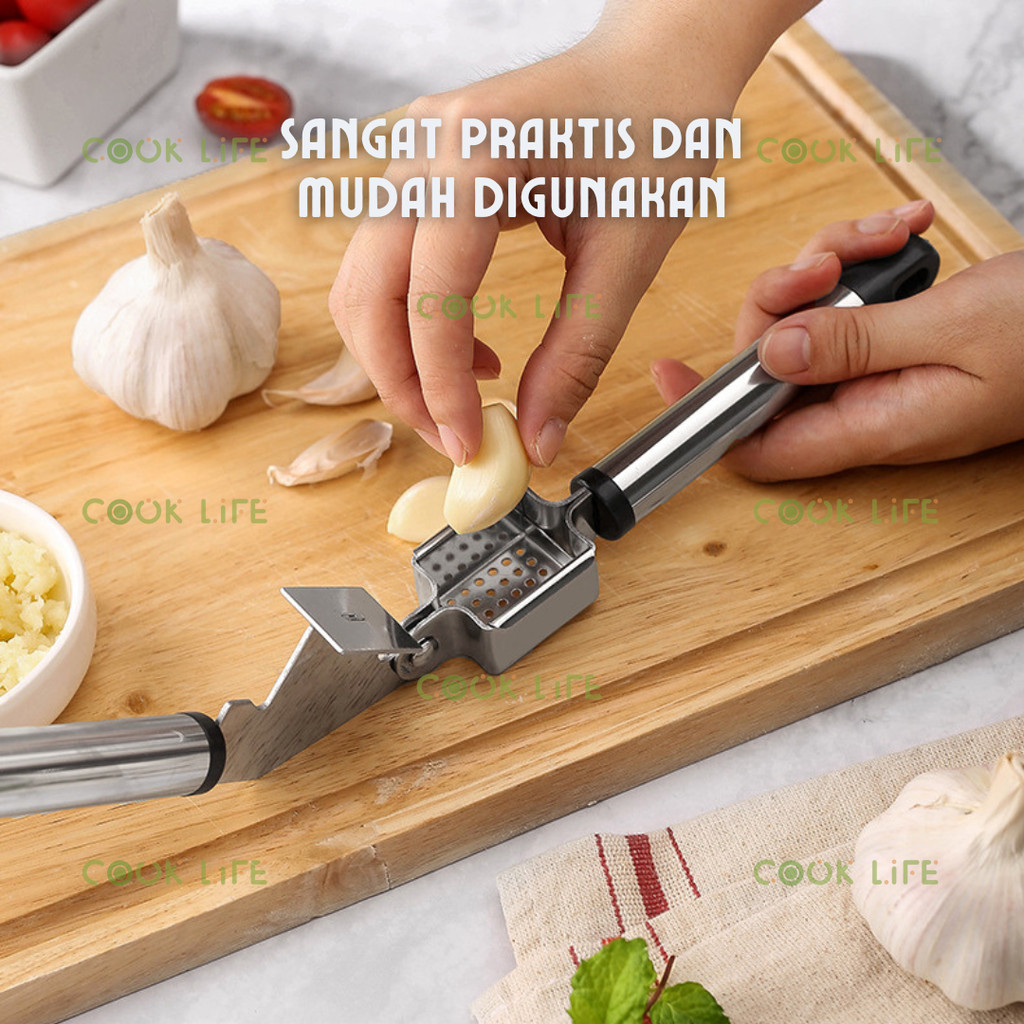 Jual Alat Penghancur Bawang Stainless Steel Garlic Press Penghalus ...