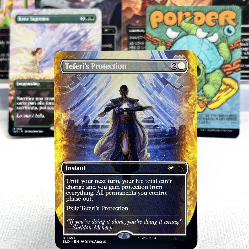 Jual MH3 SLD HOLO8-Ⅰ03 Tcg cards German Black Core Teferi's Protection ...