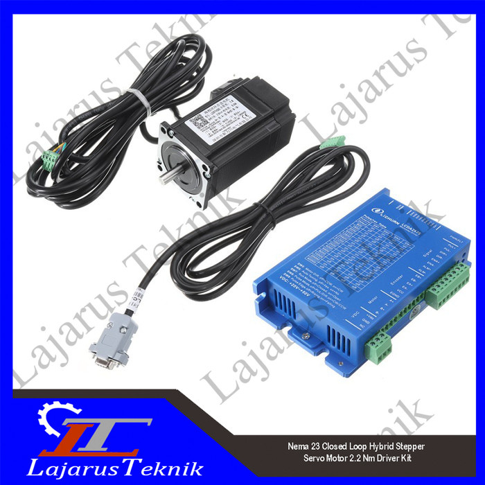 Jual Nema 23 Closed Loop Hybrid Stepper Servo Motor 2.5Nm + Driver Kit ...