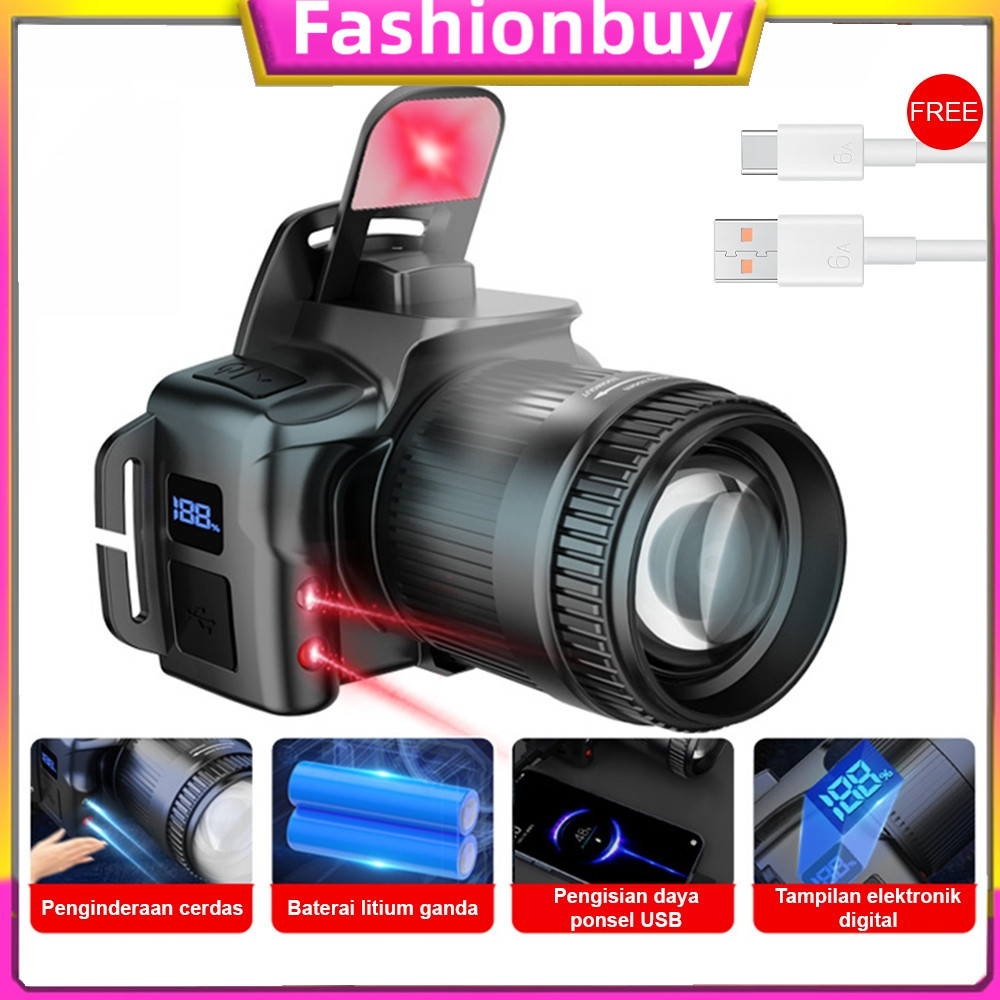Jual Pengisian ponsel luar ruangan tahan air senter led super terang ...