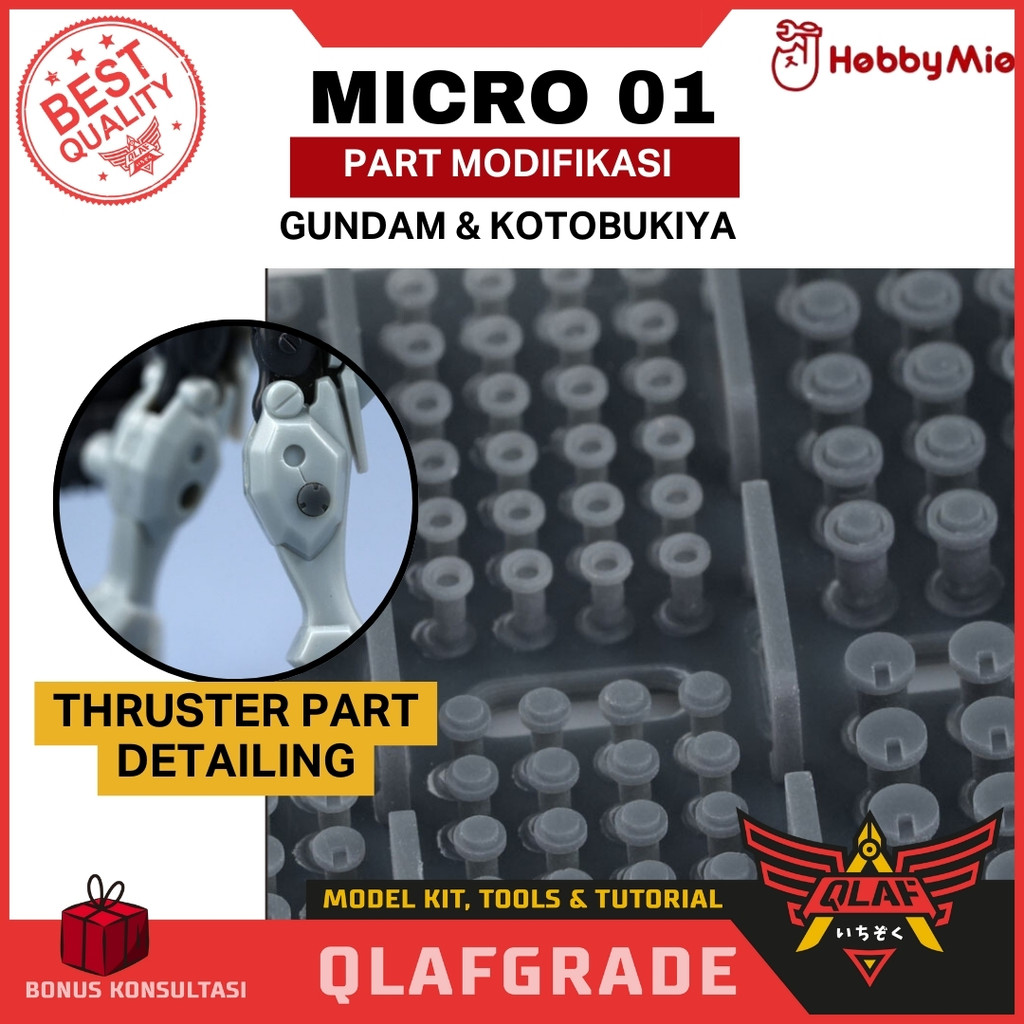 Jual MICRO-01 Set modifikasi Micro part detail - kompatibel HG RG ...