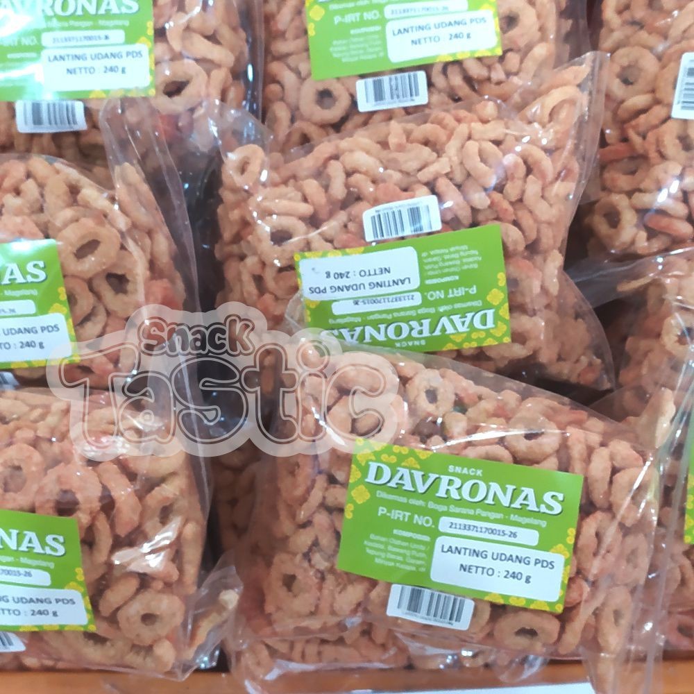 Jual LANTING KELANTING KLANTING UDANG PEDAS 240GR DAVRONAS / camilan ...