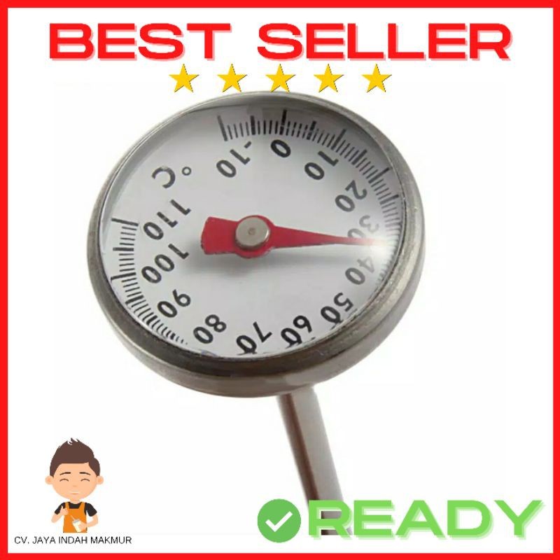Jual KIT Thermometer Kopi Termometer Susu Manual BBQ Analog Thermometer ...