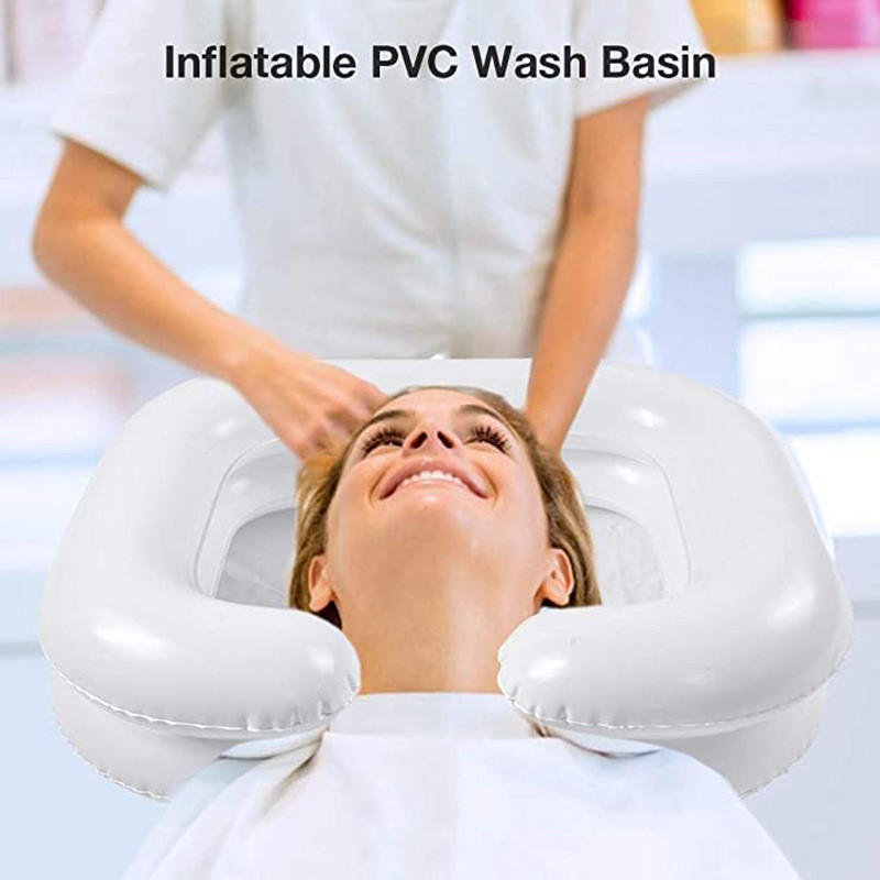 Jual Portable PVC Baskom Tiup Wadah Cuci Rambut Wasbak Keramas Orang ...