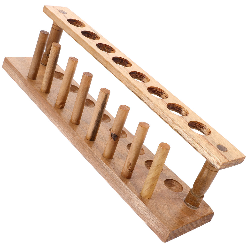 Jual Wooden Test Tube Rack Holder Stand Lab Tubes Clear Shaped ...