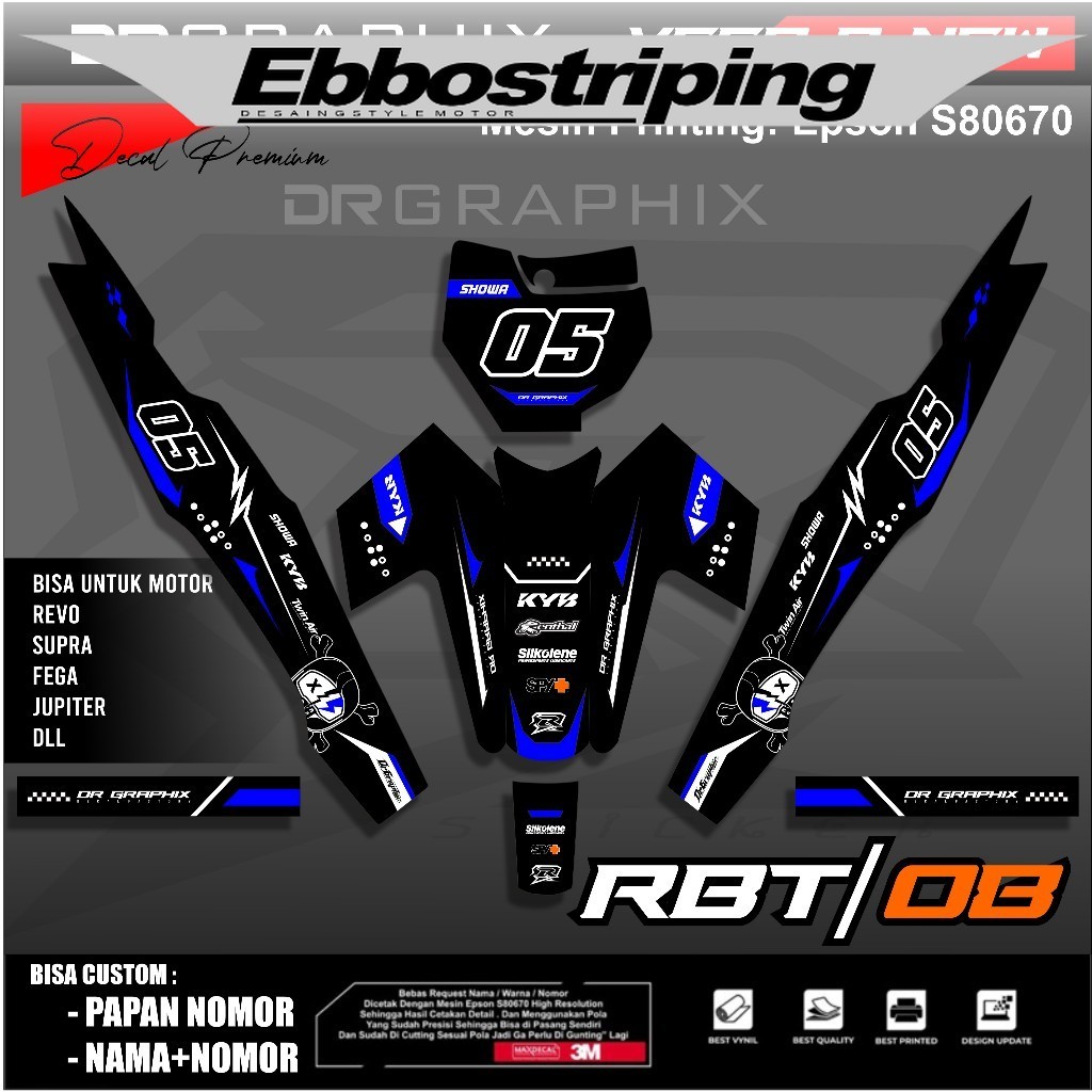 Jual Stiker RBT/GTX VEGA R NEW RBT08 SemiFull Body Stiker Striping ...