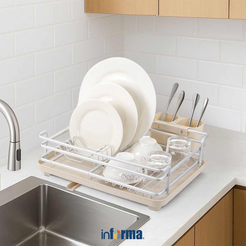 Jual Informa Viggo Rak Piring - Abu-Abu Dish Rack Tempat Peralatan ...