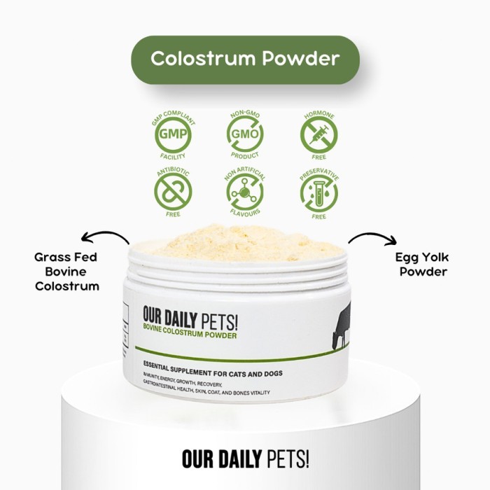 Jual Our Daily Pets | Bovine Colostrum Powder for Pets (Dog & Cat ...