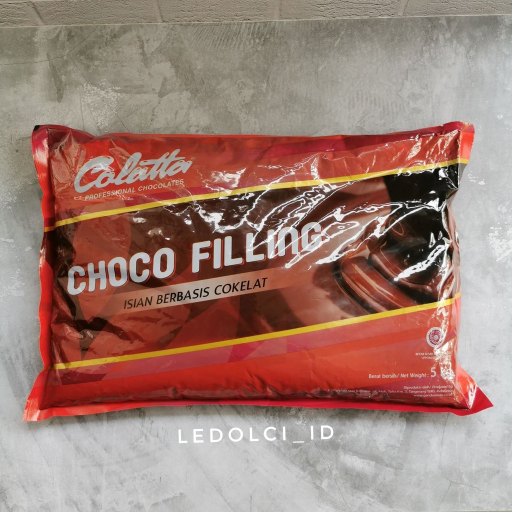 Jual COLATTA CHOCOLATE FILLING CHOCO FILLING 5 KG (BUNGKUS ASLI ...