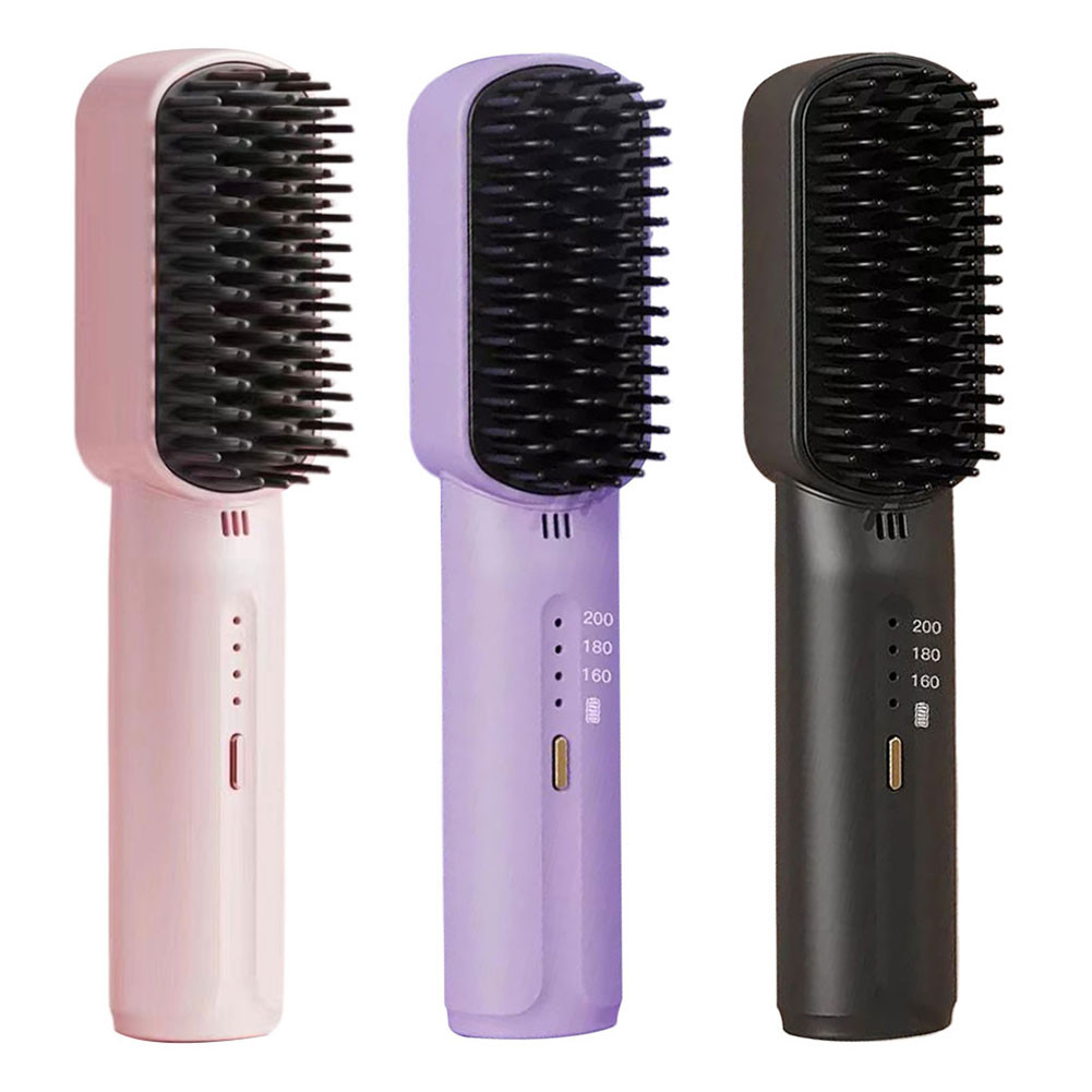 Jual Cordless Electric Hot Comb Rechargeable Portable Straightening ...
