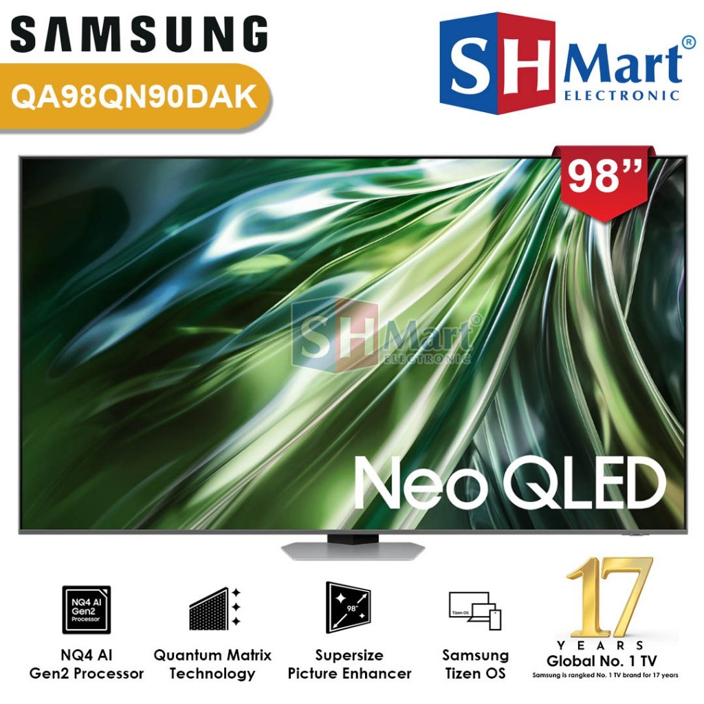 Jual SMART TV SAMSUNG 98 INCH NEO QLED QA98QN90DAKXXDUHD 4K 98QN90D NEW ...