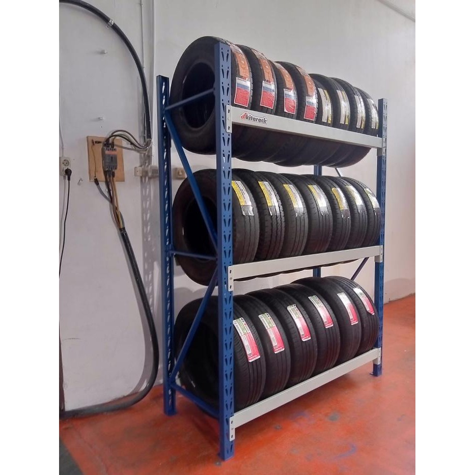 Jual 6TR2020JBB 2 layer biru Series Rack Gudang Besi Tinggi 2 Meter ...