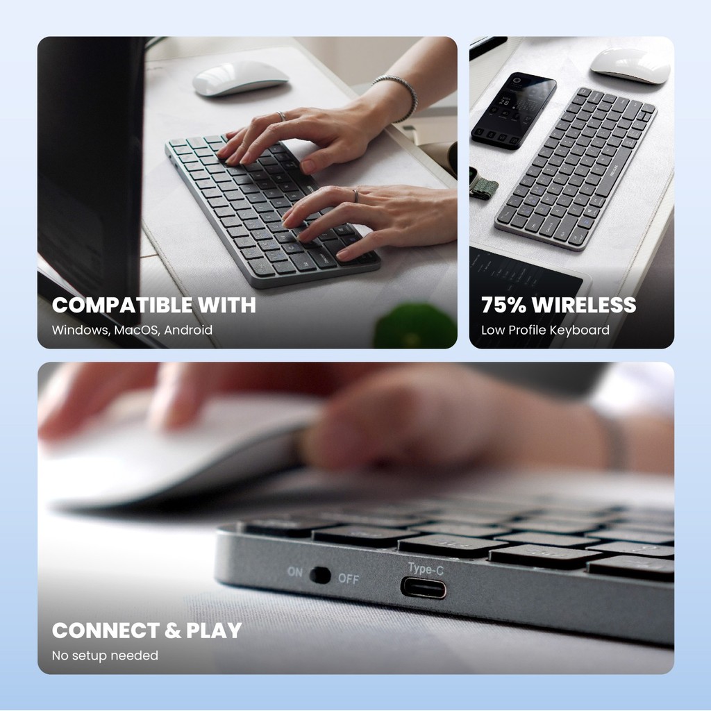 Jual Rexus KL150 / KL-150 Keyboard Office Wireless Low-Profile - Layout ...