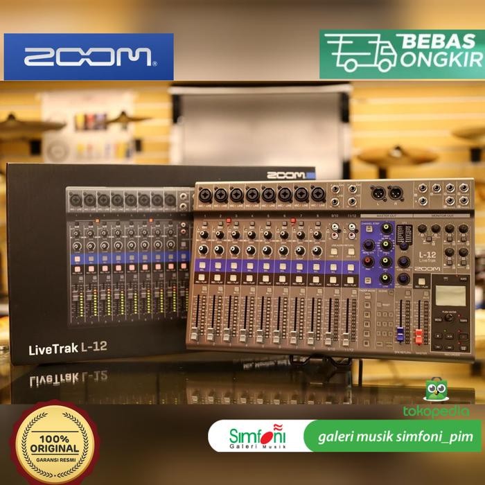 Jual ZOOM LIVETRAK L-12 / L12 14 In/4 Out USB Audio Intrf Digital Mixer ...