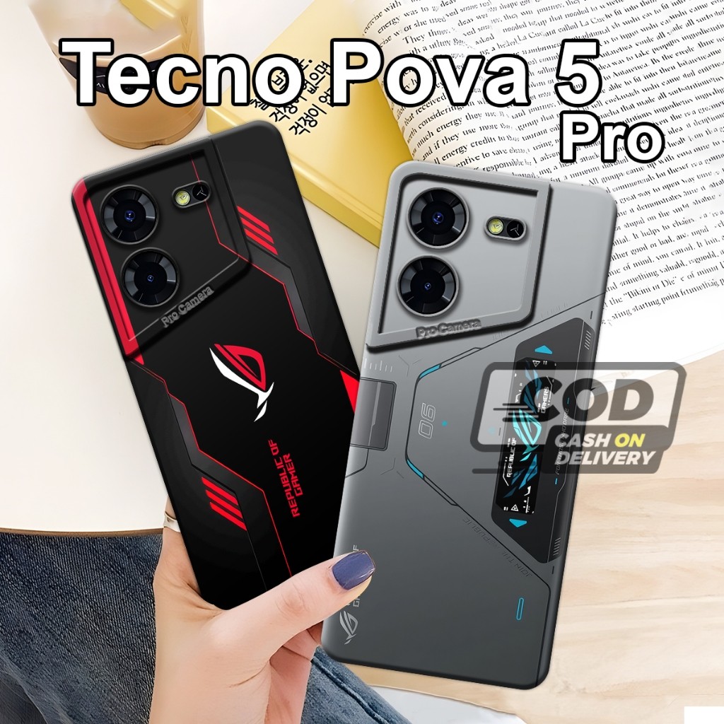 Jual Softcase Tecno Pova 5, Pova 5 Pro Terbaru Motif Cover ROG Gaming ...