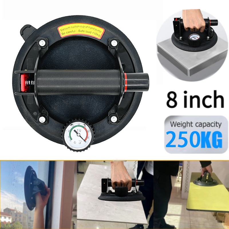 Jual 8 Inch 250KG Air Pump Vacuum Suction Cups Powerful Heavy-Duty ...