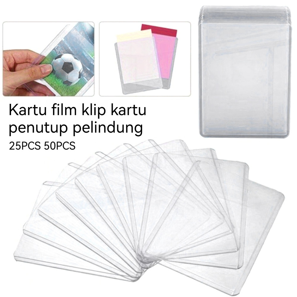 Jual 25/50Pcs Toploader Card Protector Transparan/Lembar Peel Off ...