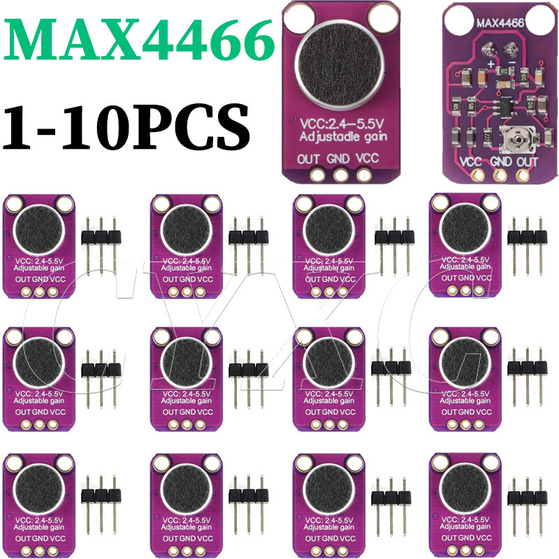 Jual 1-10PCS MAX4466 Electret Microphone Sensor Compatible with for ...