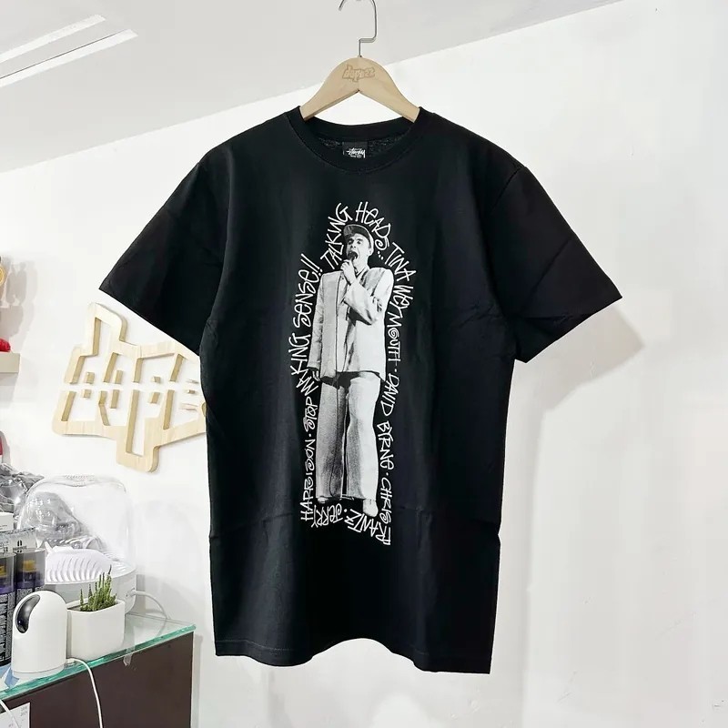 Jual (COD) STUSSY T-SHIRT - TALKING HEADS STOP MAKING SENSE