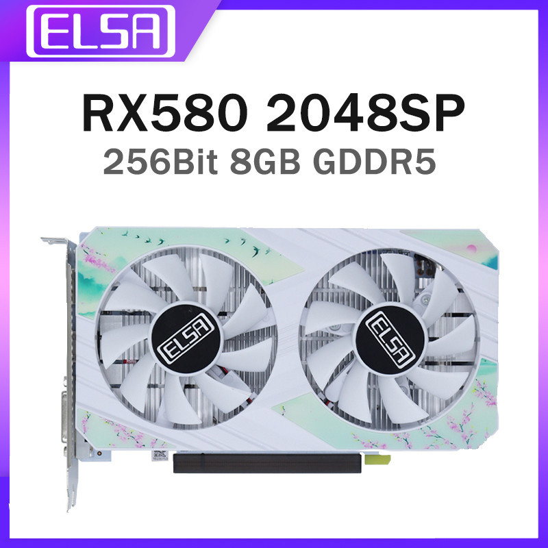 Jual ELSA AMD RX 580 2048SP 8GB GDDR5 Graphics Card 256Bit GPU RX580 ...