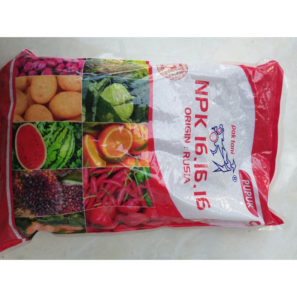 Jual Pupuk NPK Pak Tani Merah 16 16 16 Kemasan 1 kg | Shopee Indonesia