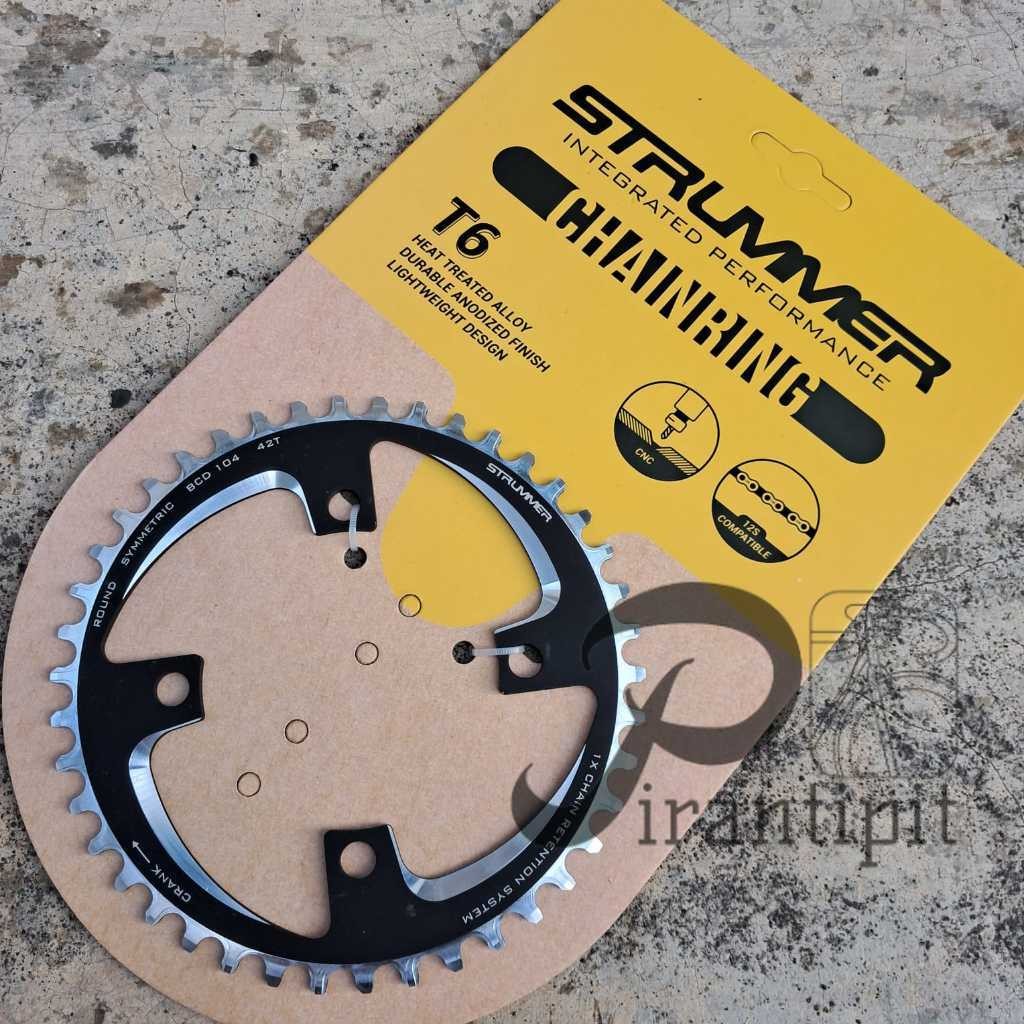 Jual Strummer CNC Aluminium Alloy Narrow-Wide Chainrings / Chainring ...