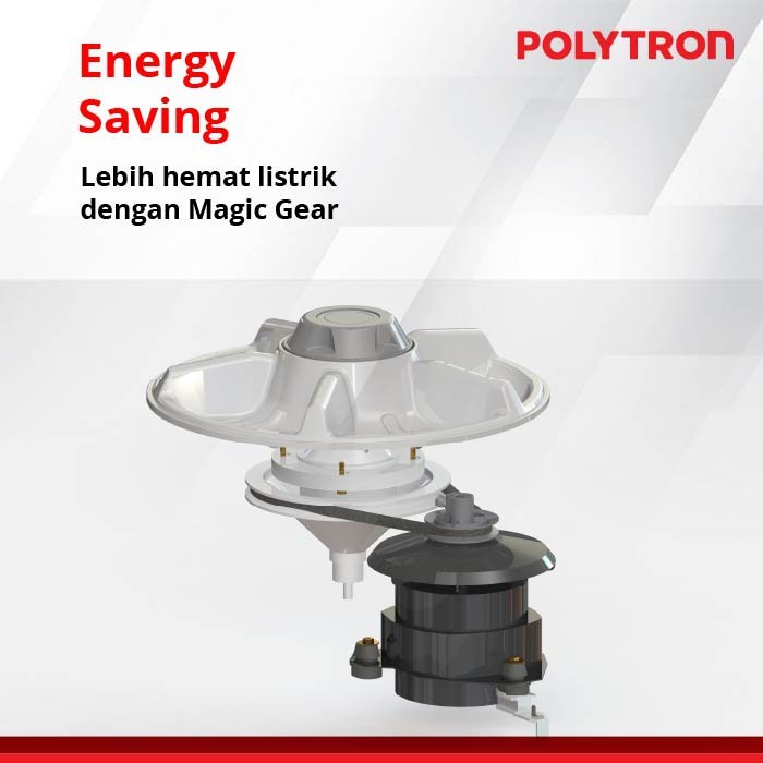 Jual Mesin cuci POLYTRON Primadona Giant 2 tabung 7 Kg PWM 7072N ...