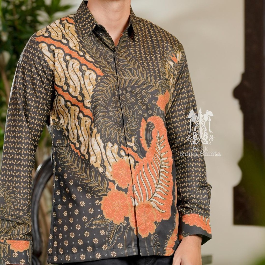 Jual Batik Rama Shinta Motif SURYAMATA Kemeja Batik Lengan Panjang ...