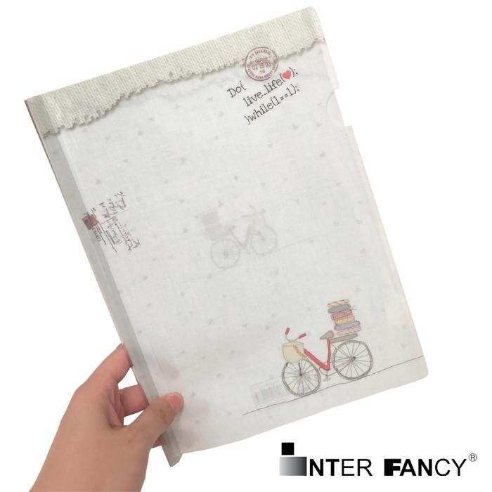 Jual Map Plastik Map Clip Map Jepit File Fancy Transparent Cute A4 ...