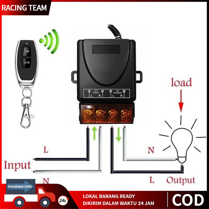 Jual Sakelar Kontrol Jarak Jauh Nirkabel/ Remote Control Relay Switch ...