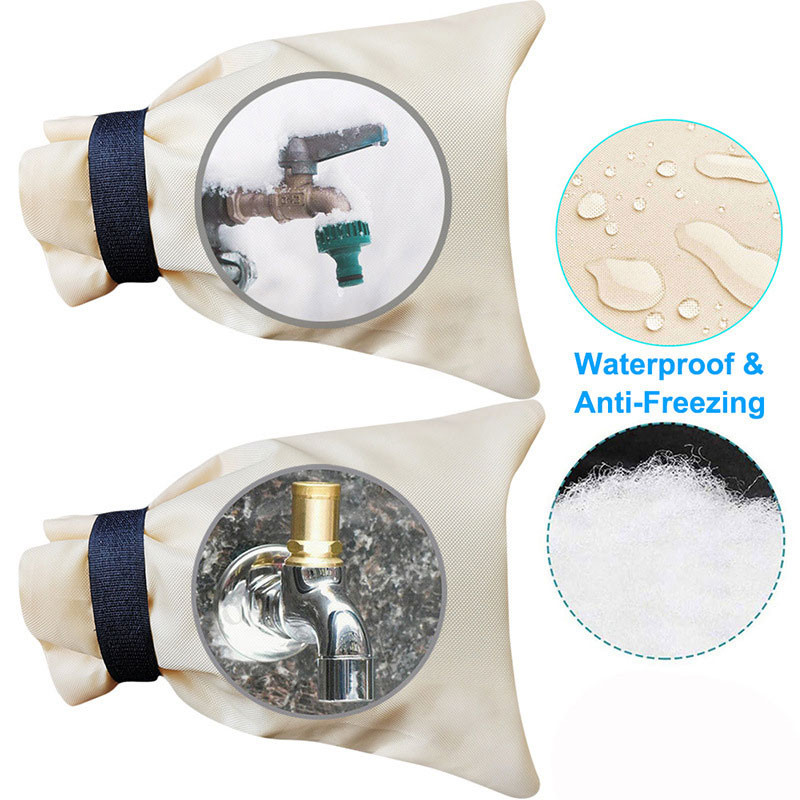 Double Outlet Hose Bib – Outdoor Garden Faucet With 1/2" & 3/4" Connections, Frost-Proof Ball Valve, Includes Sealing Tape