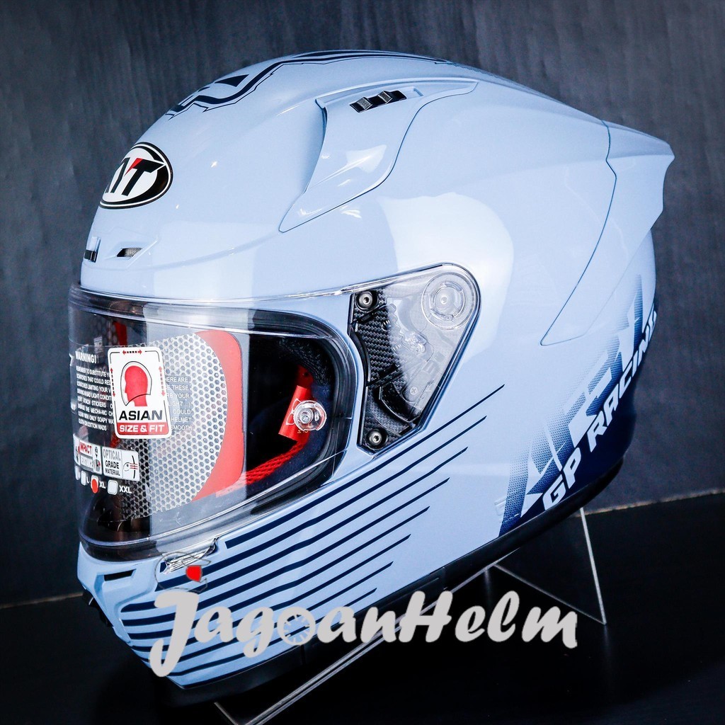 Jual KYT HELM STRIKER AF37 REP | SEA BLUE | SINGLE VISOR | Shopee Indonesia