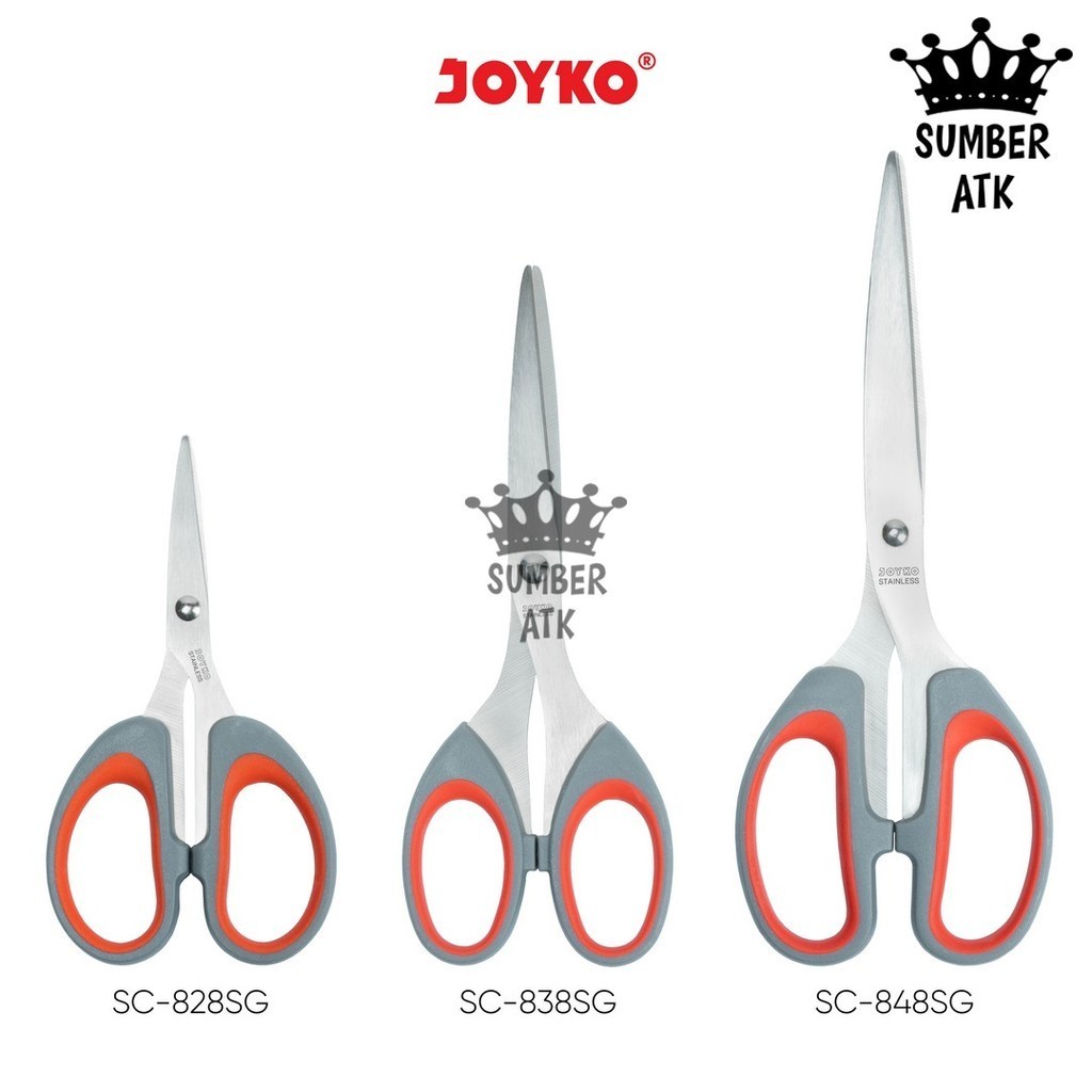 Jual Gunting Scissors Soft Grip Joyko SC-828SG SC-838SG SC-848SG ...