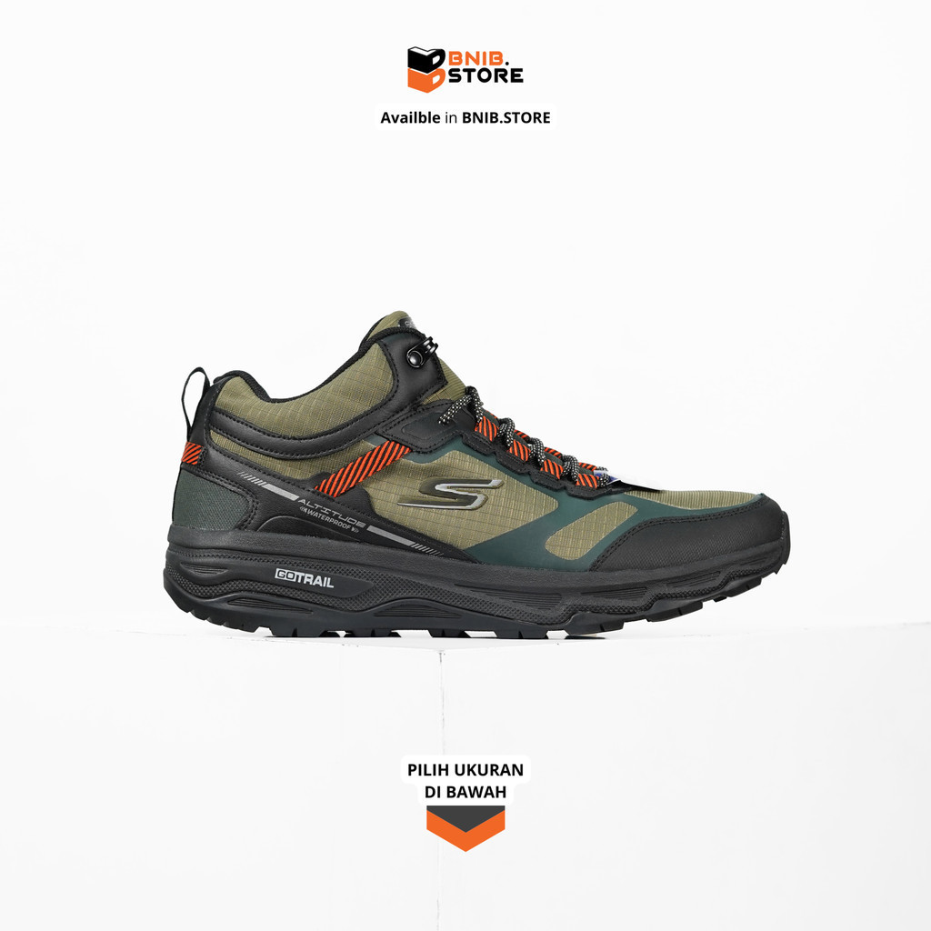 Jual Sepatu Outdoor SKECHERS Go Run Trail Altitude Waterproof 220573OLBK Original Shopee Indonesia