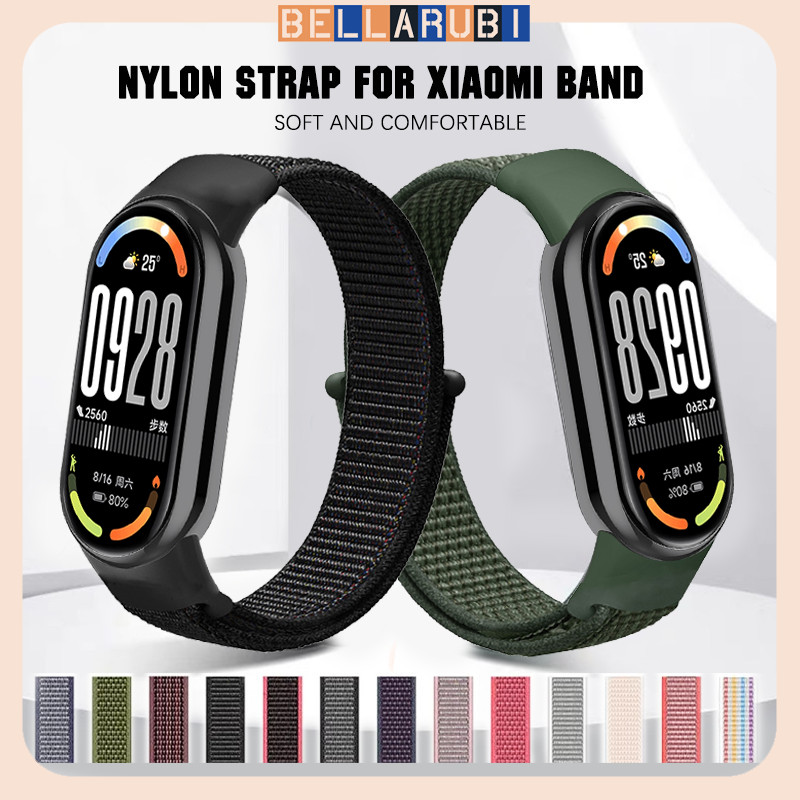 Sport Loop Nylon Strap for Xiaomi Band 11 10 9 8 / NFC Tali Jam Tangan Smartwatch for Mi Band 7 6 5 4 3 Tali Olahraga Velcro Lingkaran Nilon Untuk Sport Loop Band Wristband Belt Bracelet for Mi Band 11 10 9 8 / NFC 7 6 5 4 3 Gelang Dapat Disesuaikan
