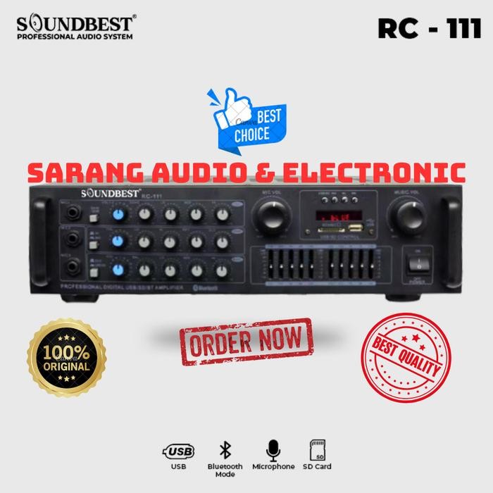 Jual Ampli Amplifier Soundbest RC 111 Original RC111 | Shopee Indonesia