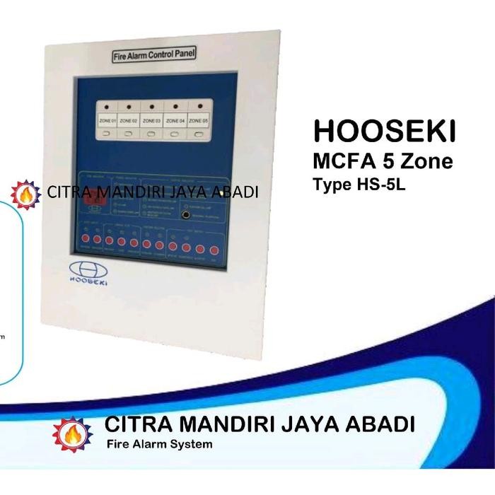 Jual Master Control Panel Fire Alarm 5 Zone Hooseki MCFA PANEL | Shopee ...
